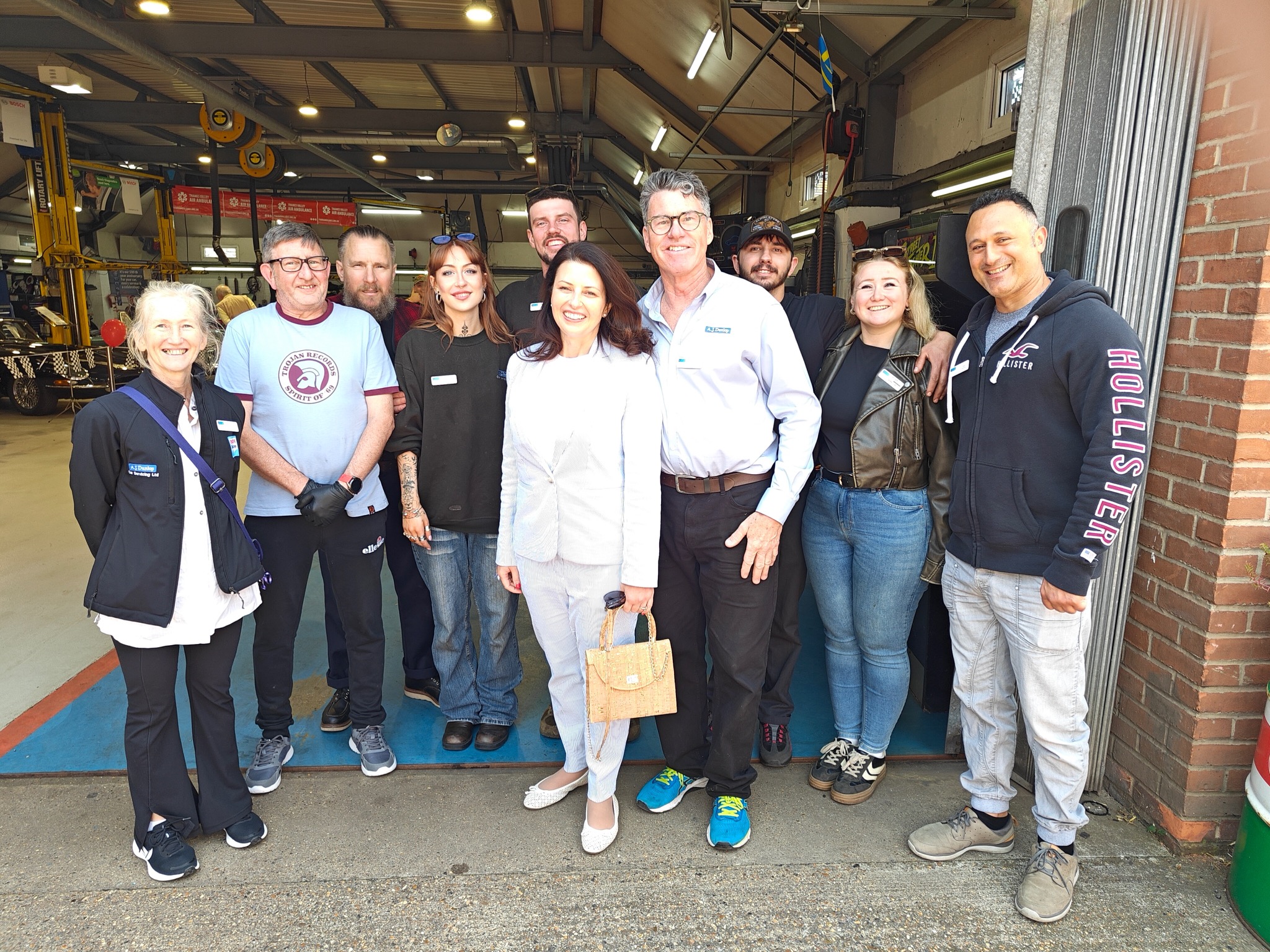 AJ Dunlop Car Servicing team and community partners at the Beaconsfield open day