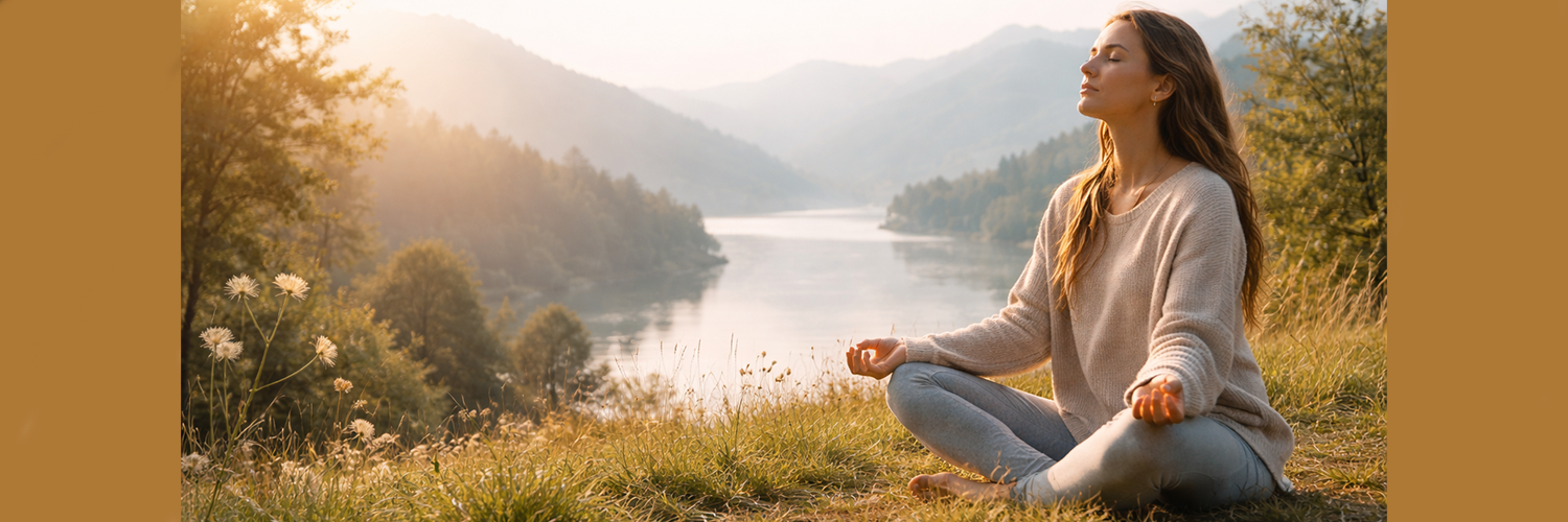 A calm, restful image accompanying the Community Together breathing exercises